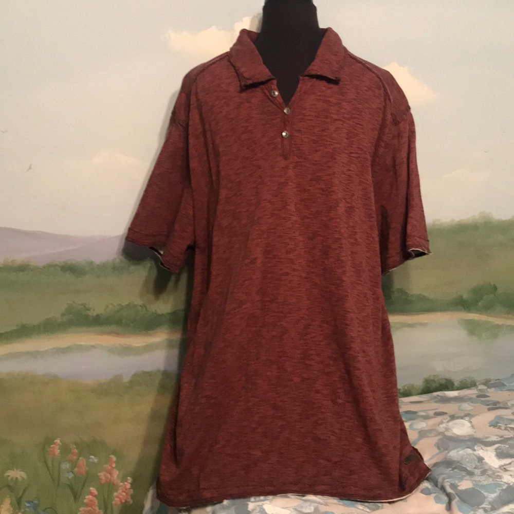 Men’s Jerimiah burgundy & black shirt